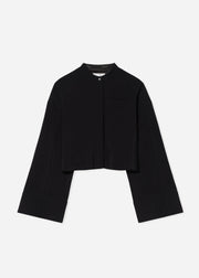 Bell Sleeve Blouse in Crepe - Black - CO Collections